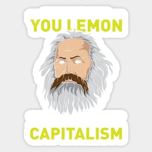 KARL MARX: Destroy Capitalism Sticker